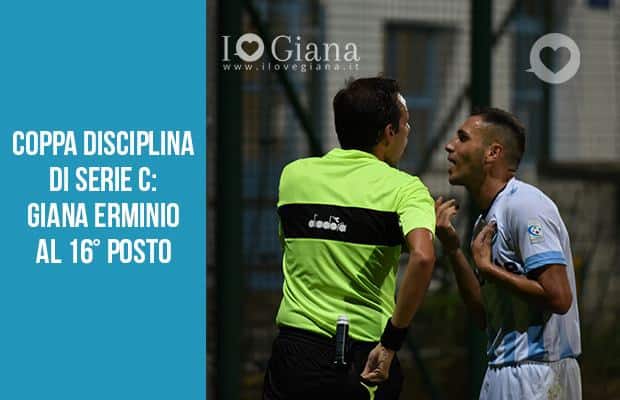 Coppa Disciplina di Serie C Giana Erminio al sedicesimo posto